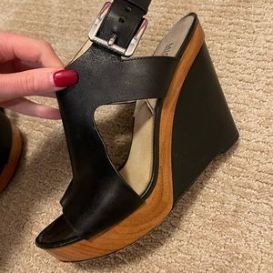 Michael Kors Leather Slingback Sandals